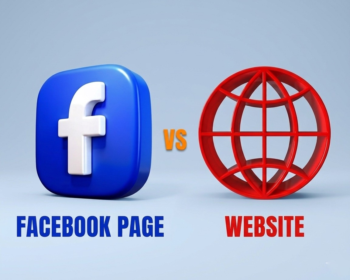 Facebook page vs website comparison